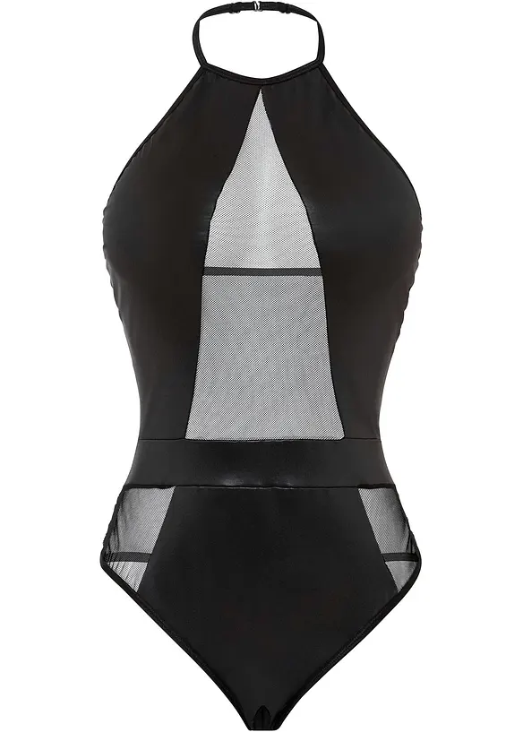 Body-string ouvert avec wetlook, bonprix