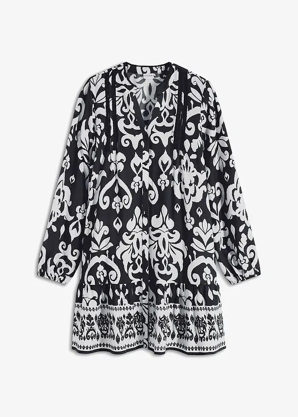 Tunika-Kleid aus fließender Viskose, bonprix