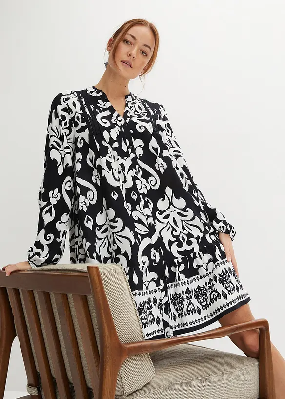 Tunika-Kleid aus fließender Viskose, bonprix