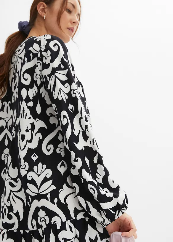 Tunika-Kleid aus fließender Viskose, bonprix