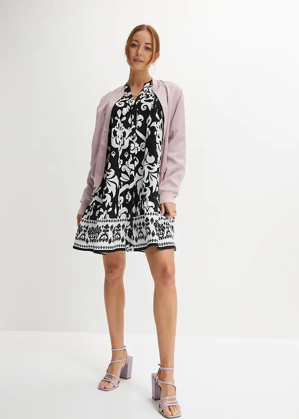 Tunika-Kleid aus fließender Viskose, bonprix