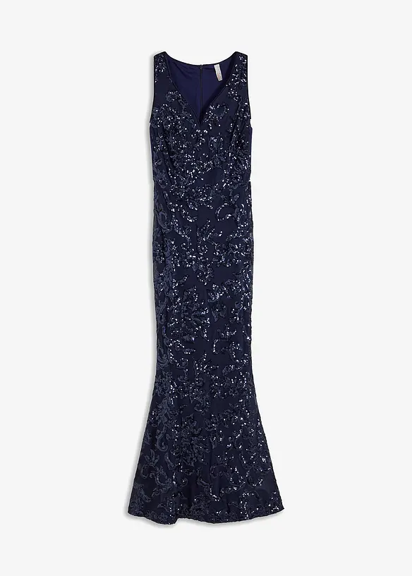 Robe longue sirène à sequins, bonprix