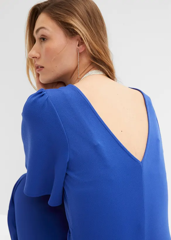Robe courte en crêpe texturé, bonprix