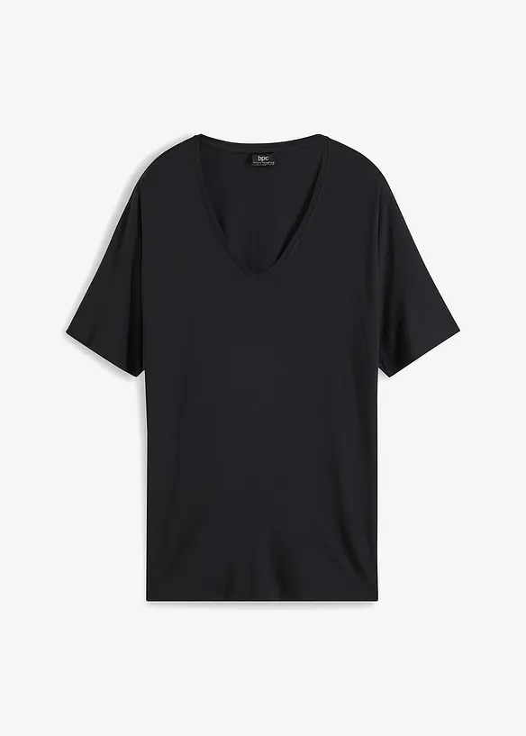 T-shirt long en viscose extensible, bonprix