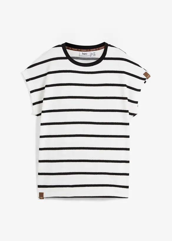 Shirt mit Streifen, kurzarm, bonprix