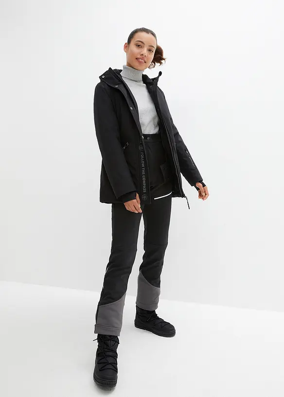 Pantalon technique en softshell extensible et déperlant, bonprix