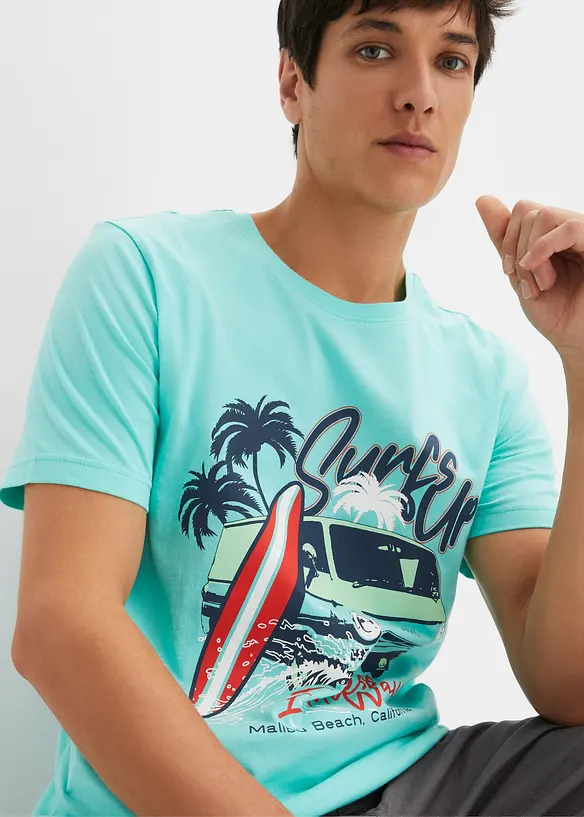 Lot de 2 T-shirts en coton, bonprix
