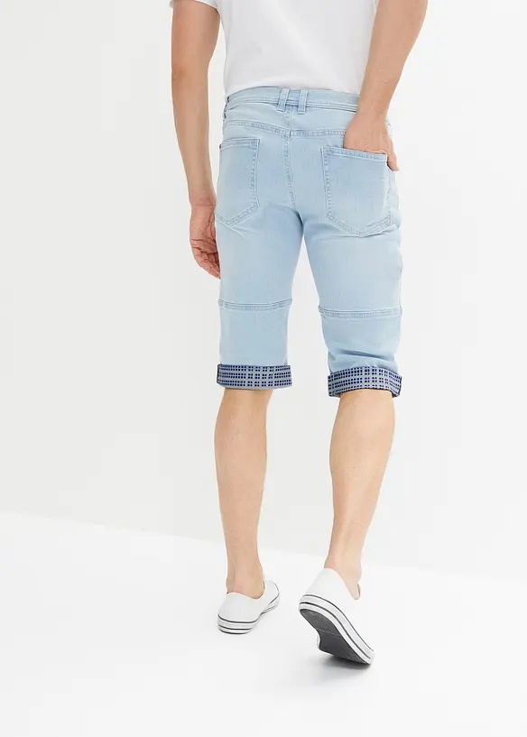 Long bermuda en jean, Regular Fit, bonprix