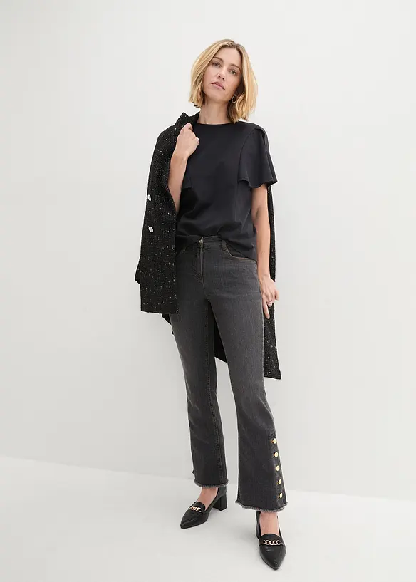 Shirt mit Cape-Sleeves, bonprix