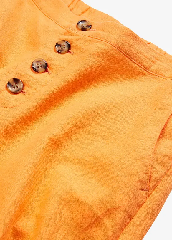Pantalon palazzo en lin mélangé, bonprix