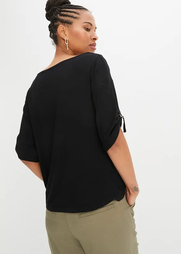T-Shirt mit U-Boot-Ausschnitt, bonprix