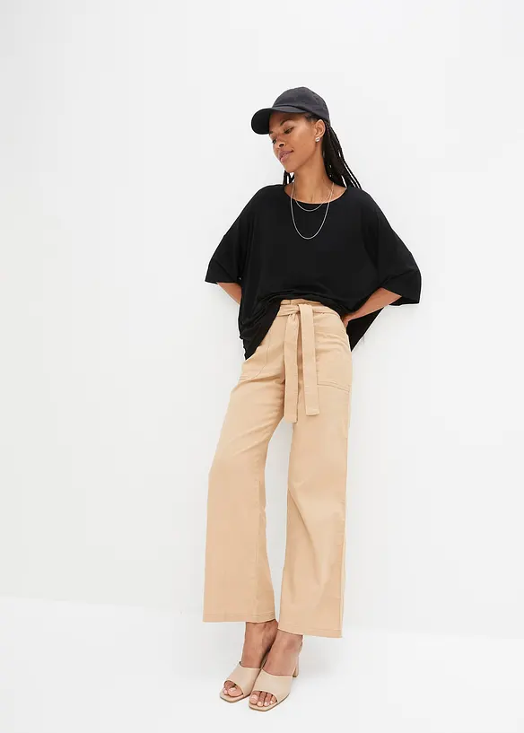 Oversize-Shirt aus fließender Viskose, bonprix