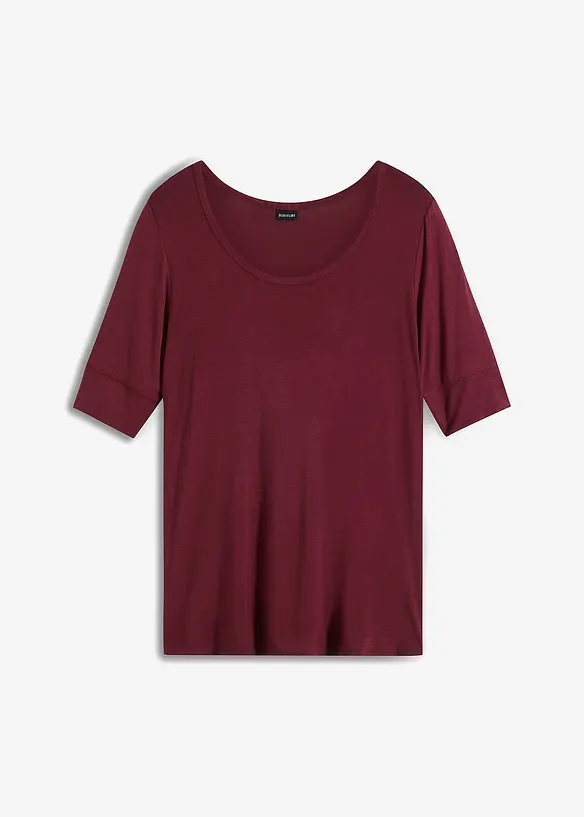 Rundhalsshirt aus softer Viskose, bonprix