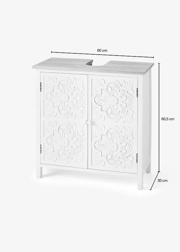 Meuble sous lavabo avec ornements, bonprix