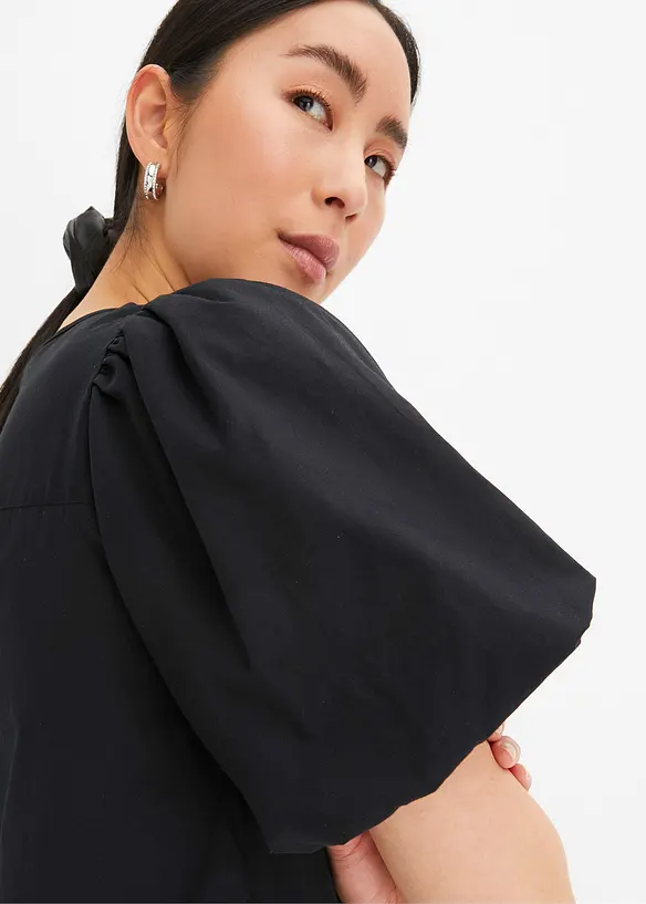 Robe midi tissée en coton, bonprix