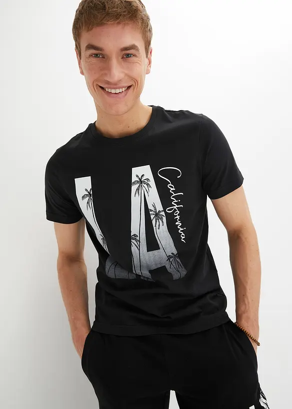 T-shirt Slim 100% coton, bonprix