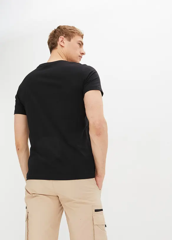 T-shirt en coton, Slim Fit, bonprix
