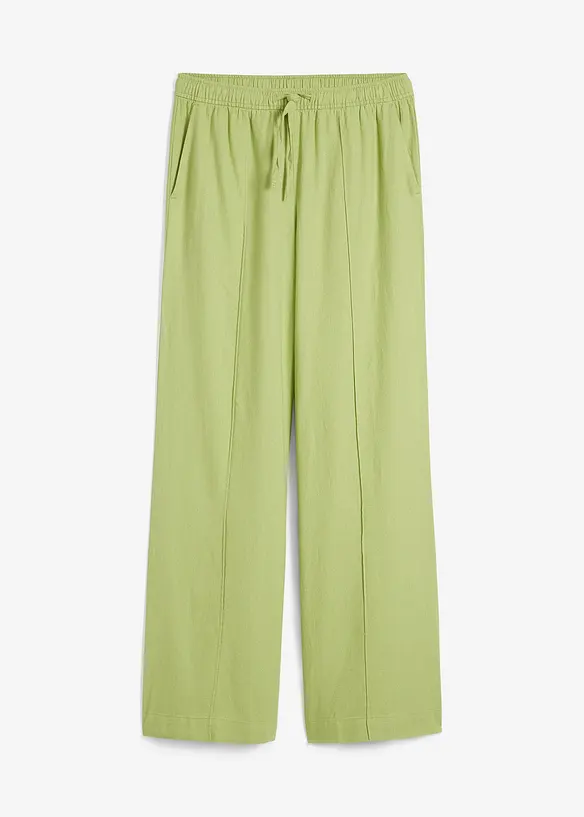 Palazzo-Hose aus leichtem Leinen-Viskose-Mix, bonprix