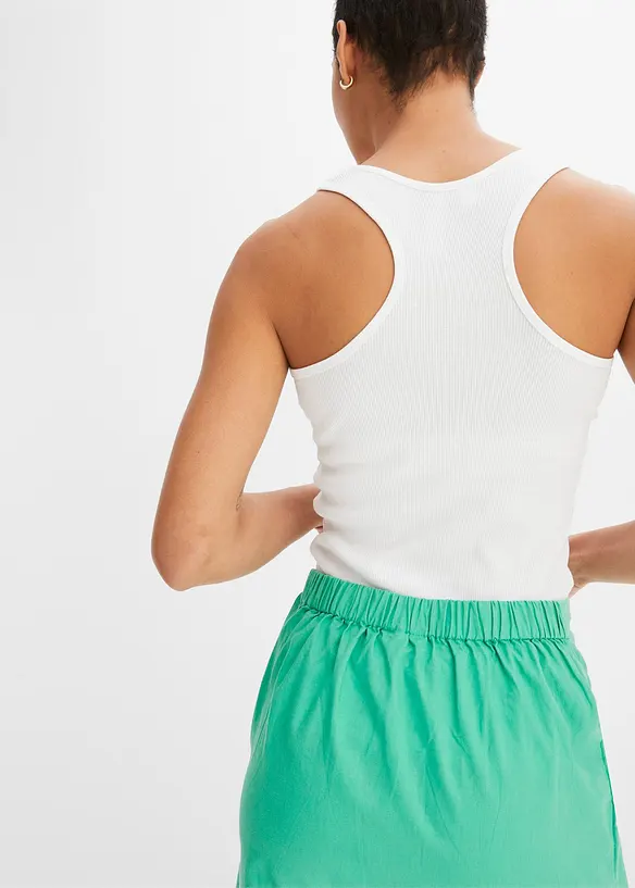 Jupe portefeuille en lin avec lien à nouer, BODYFLIRT