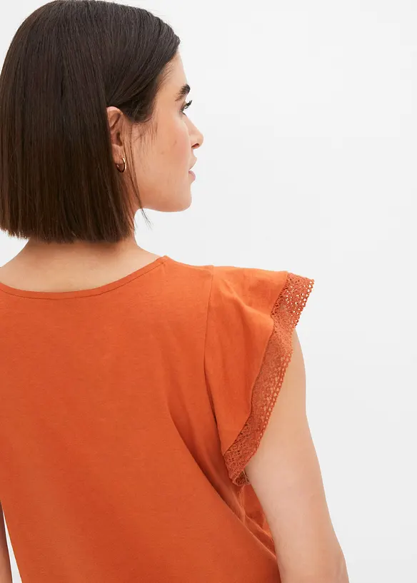 T-shirt avec dentelle, bonprix