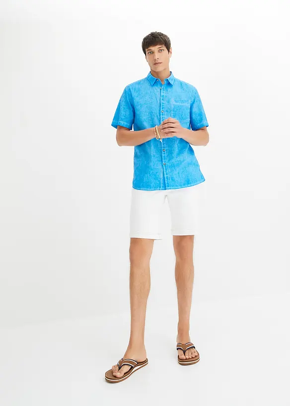 Bermuda en jean extensible, Regular Fit, bonprix