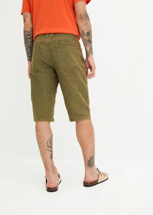 Bermuda long extensible, Loose Fit, bonprix