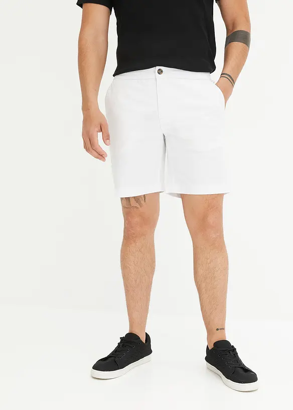 Short long extensible avec taille élastiquée, Regular Fit, bonprix