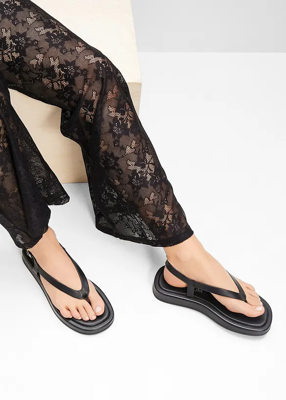 Sandales entredoigt en cuir, bonprix PREMIUM