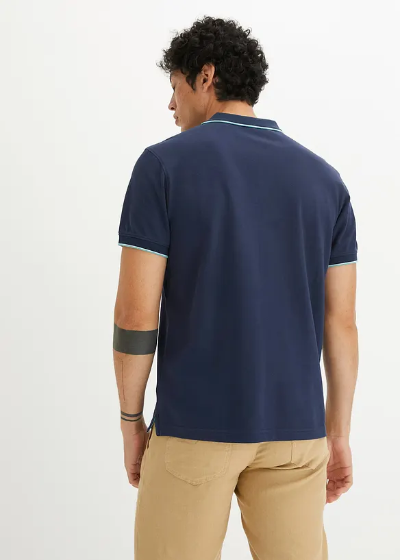Polo en maille piquée 100% coton, bonprix
