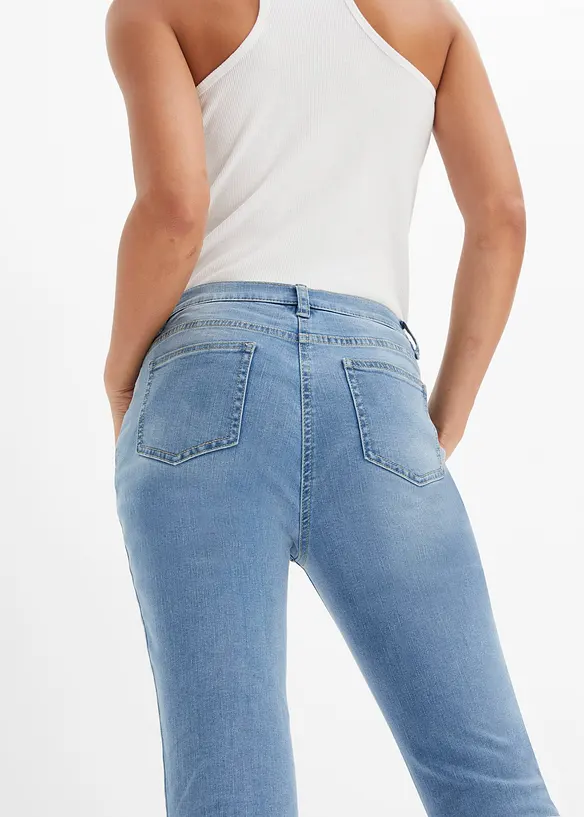 Jean extensible avec bordure en bas de jambe, bonprix