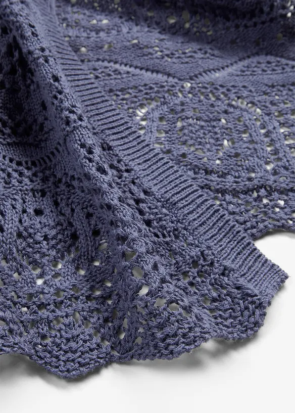 Ajour Longstrickjacke, bonprix