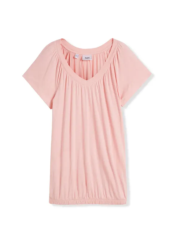 T-shirt en viscose mélangée, manches courtes, bonprix