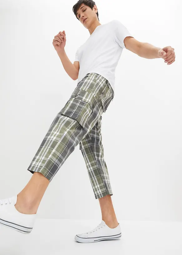 Pantalon cargo 7/8 Loose Fit, Straight, bonprix