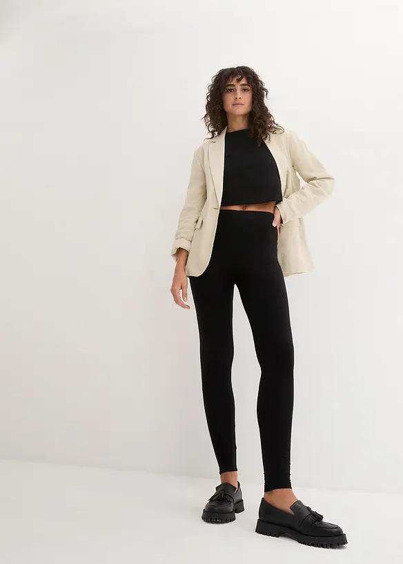 Lot de 2 leggings 100% coton, bonprix