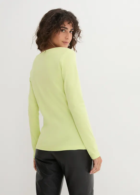 T-shirt manches longues 100% coton, bonprix
