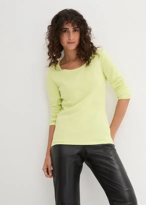 T-shirt manches longues 100% coton, bonprix