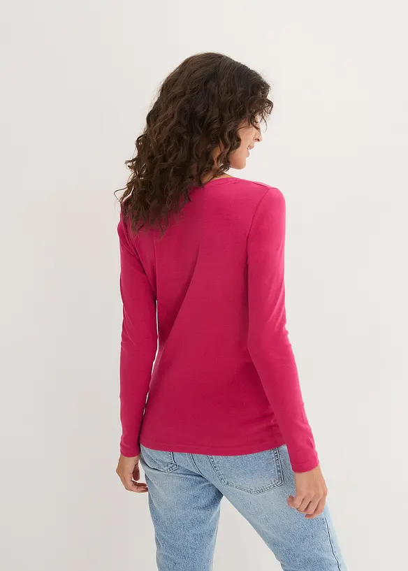 T-shirt manches longues 100% coton, bonprix