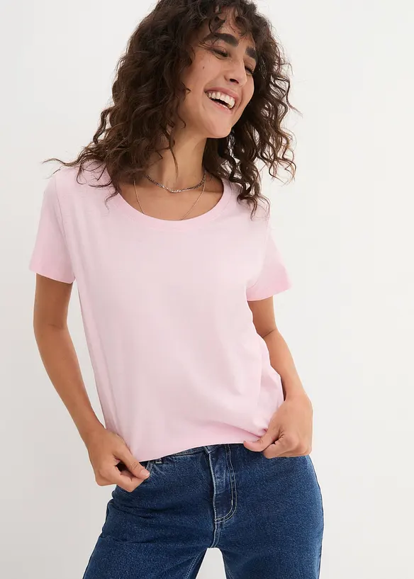 Lot de 5 T-shirts col rond, bonprix