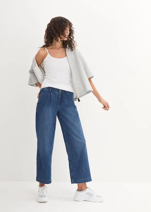 Lot de 3 tops à fines bretelles 100% coton, bonprix