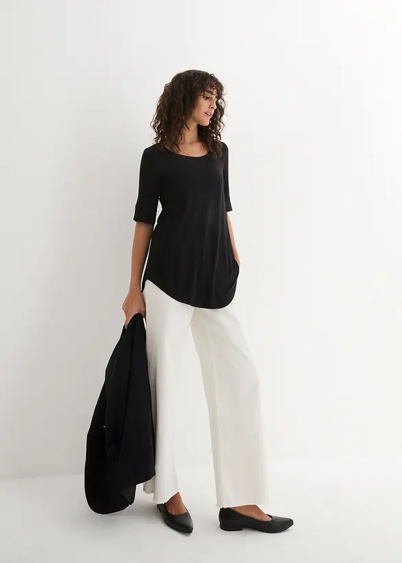 T-shirt long et doux, bonprix