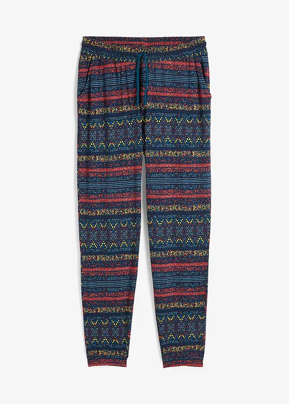 Pantalon en jersey viscose imprimé, bonprix