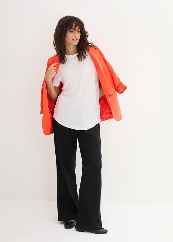 T-shirt long en viscose douce, bonprix