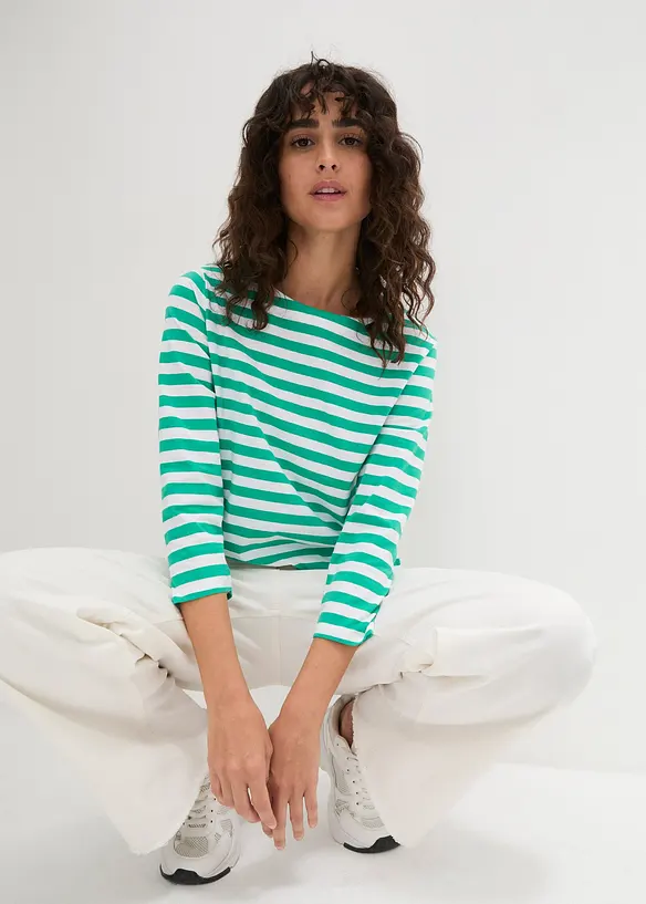 Shirt mit U-Boot-Ausschnitt, bonprix