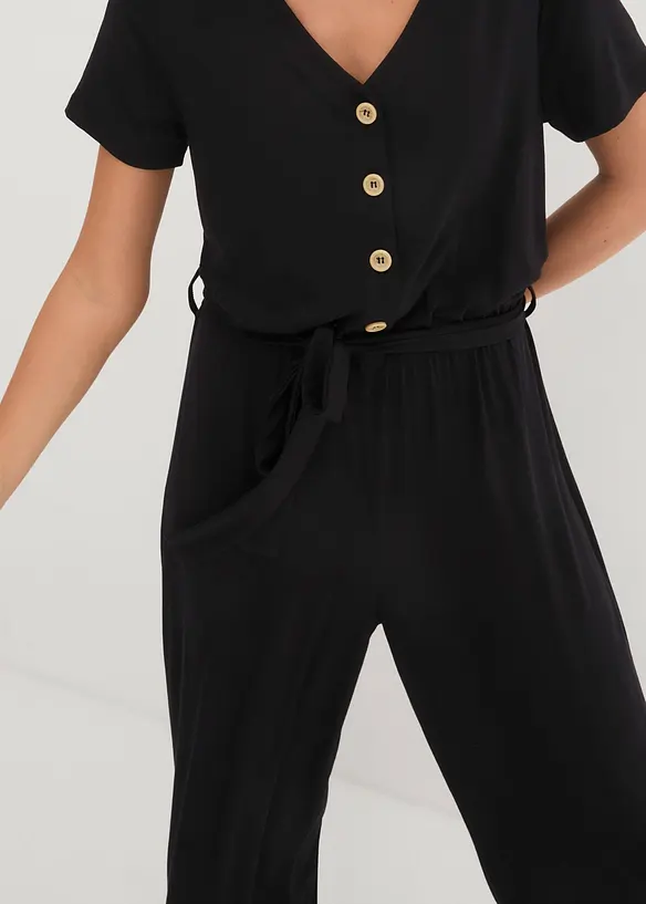 Jersey-Jumpsuit aus Viskose-Mix, bonprix