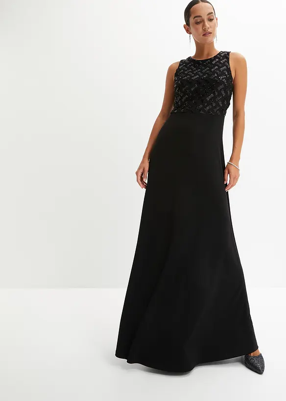 Robe de soirée brodée de sequins, bonprix
