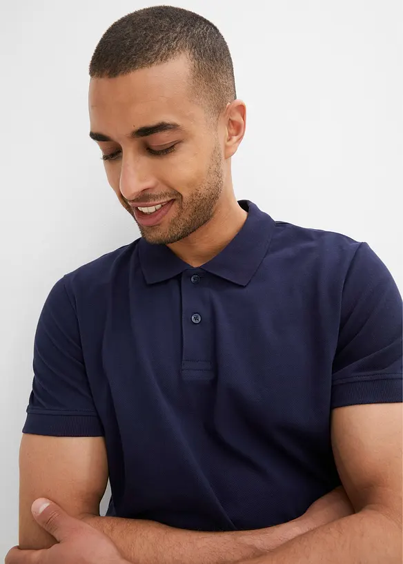 Polo en maille piquée 100% coton, bonprix
