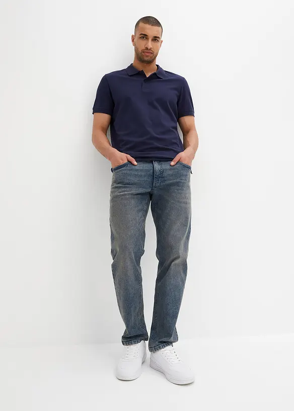 Polo en maille piquée 100% coton, bonprix
