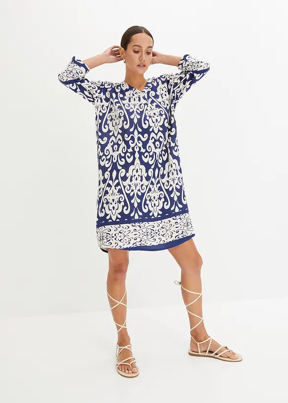Tunika-Kleid aus fließender Viskose, bonprix