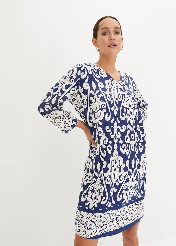 Tunika-Kleid aus fließender Viskose, bonprix