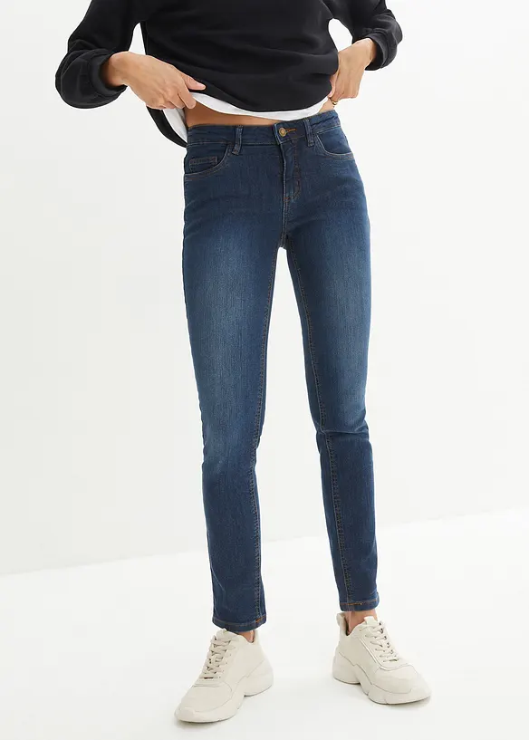 Jean skinny taille mi-haute, extensible, bonprix